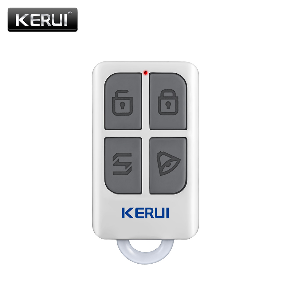 Home Security System - Kerui-ポータブルワイヤレスリモコン,高速,4ボタン,wifiキーホルダー,gsm,ホームセキュリティ用アラームシステム