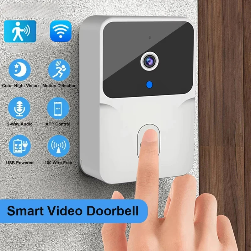 Home Security And Camera System - スマートホーム WiFi ビデオドアベル ワイヤレス電話 双方向インターホンシステム IR