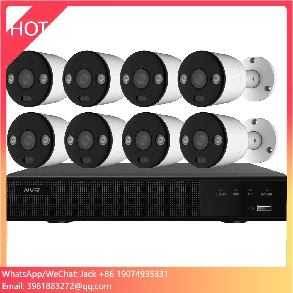 Home Security And Camera System - 8CH 4K PoEセキュリティカメラシステム 家庭用監視NVRキット 8台 8MP
