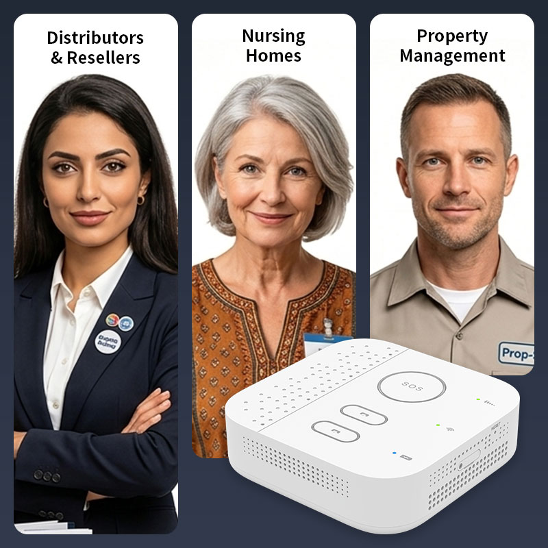 Home Security For Seniors - スマートホーム高齢者介護リビングルームセキュリティゲートウェイハブ（家庭安全検知＆高齢者健康モニタリング機能付き）
