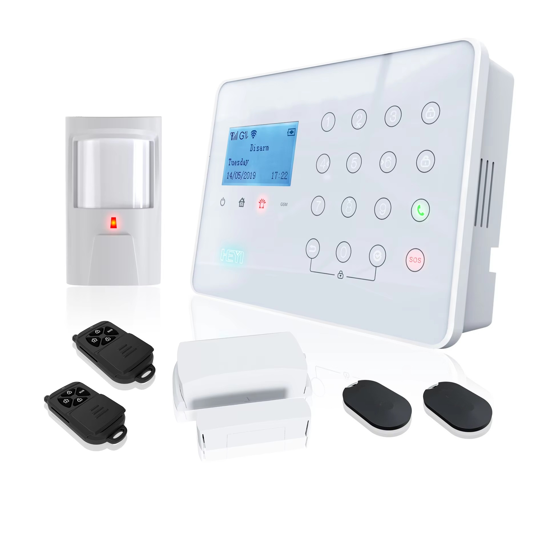 Home Security System - 警報システム 家庭用ワイヤレスセキュリティシステム 屋外 PIR モーションセンサー 私道警報システム