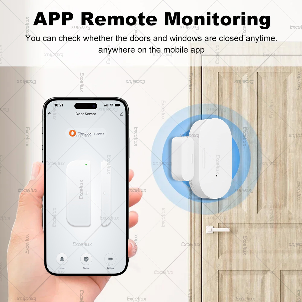 Zigbee 3.0 ドア窓センサー輝度/振動センサースマー - Home Security For Doors のレビューと価格