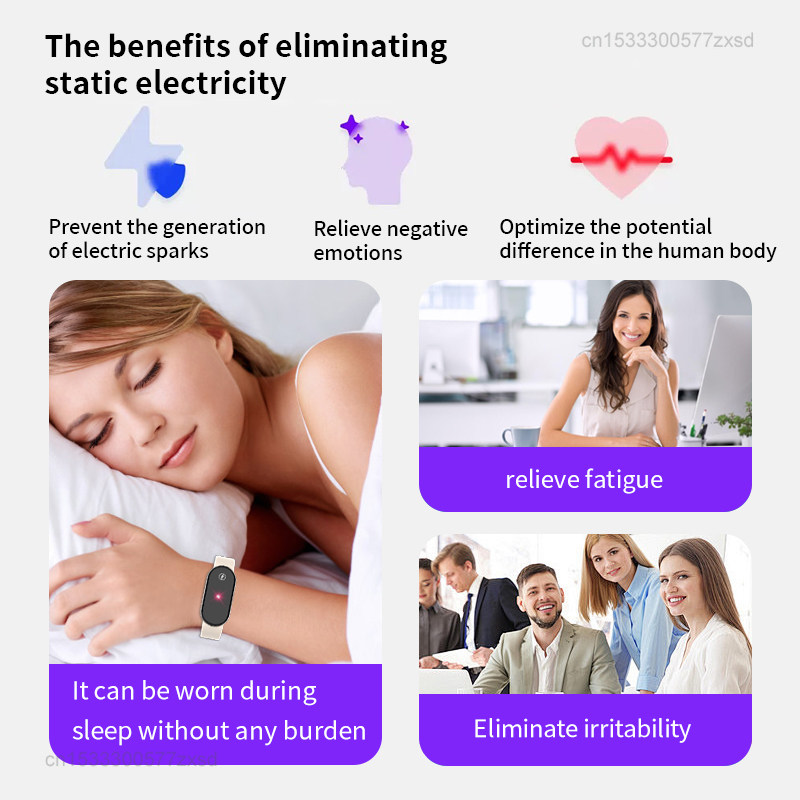   冬用静電気防止シリコンブレスレット人体静電気除去装置安全 - Home Security Safe のレビューと価格