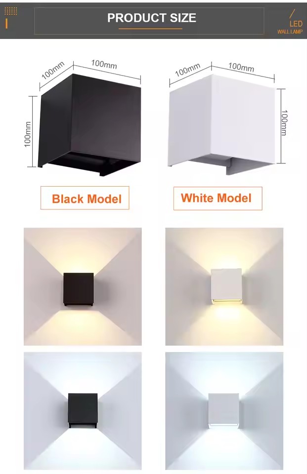 6 ワット/12 ワット LED ウォールライト屋外防水 I - Home Security Yard Sign のレビューと価格