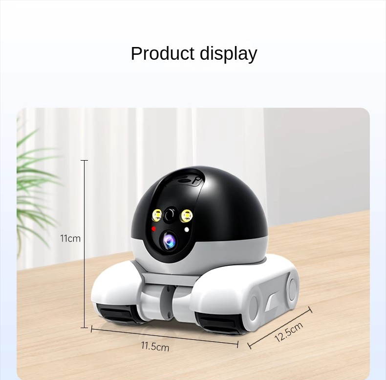 スマートデュアルレンズIPドームロボットカメラフルカラーAI - Home Security Robot Dog のレビューと価格