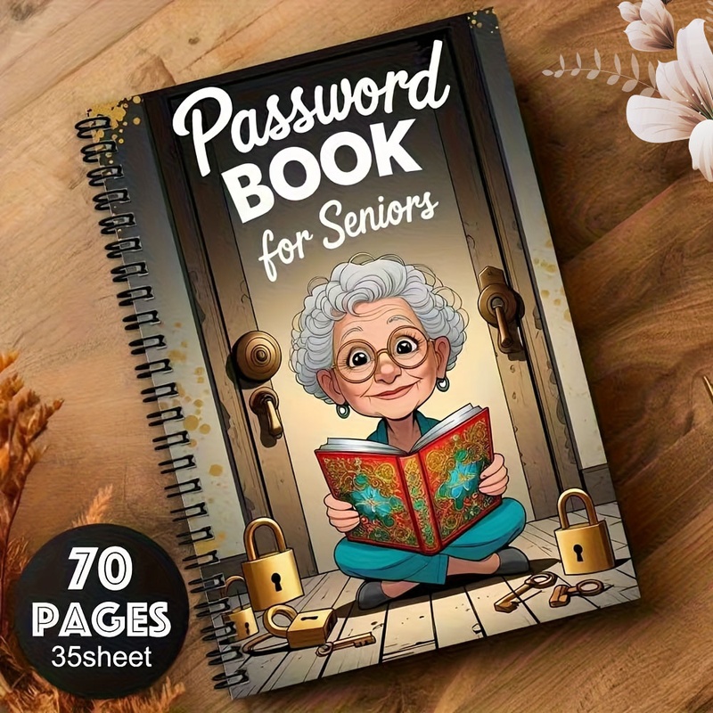 2/5パック漫画スパイラルパスワードノートブック（高齢者向け - Home Security For Seniors のレビューと価格
