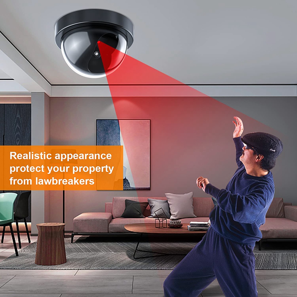ダミーセキュリティカメラ、赤色LEDライト付き偽カメラ、家庭 - Home Security And Camera System のレビューと価格