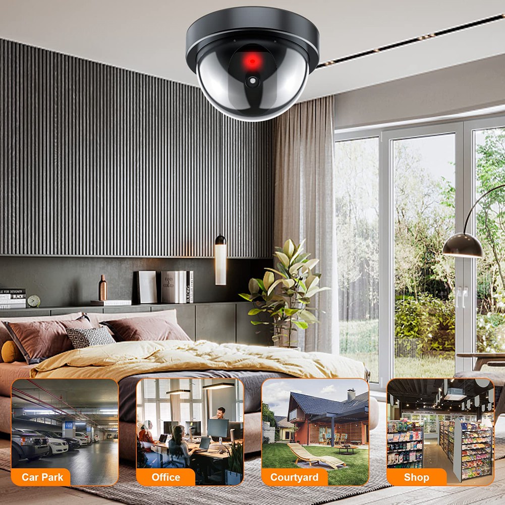 ダミーセキュリティカメラ、赤色LEDライト付き偽カメラ、家庭 - Home Security And Camera System のレビューと価格