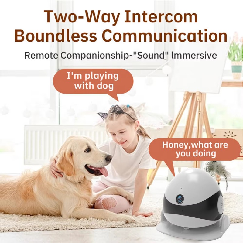 ワイヤレス2K HDモバイルペットコンパニオンロボットカメラ - Home Security Robot Dog のレビューと価格