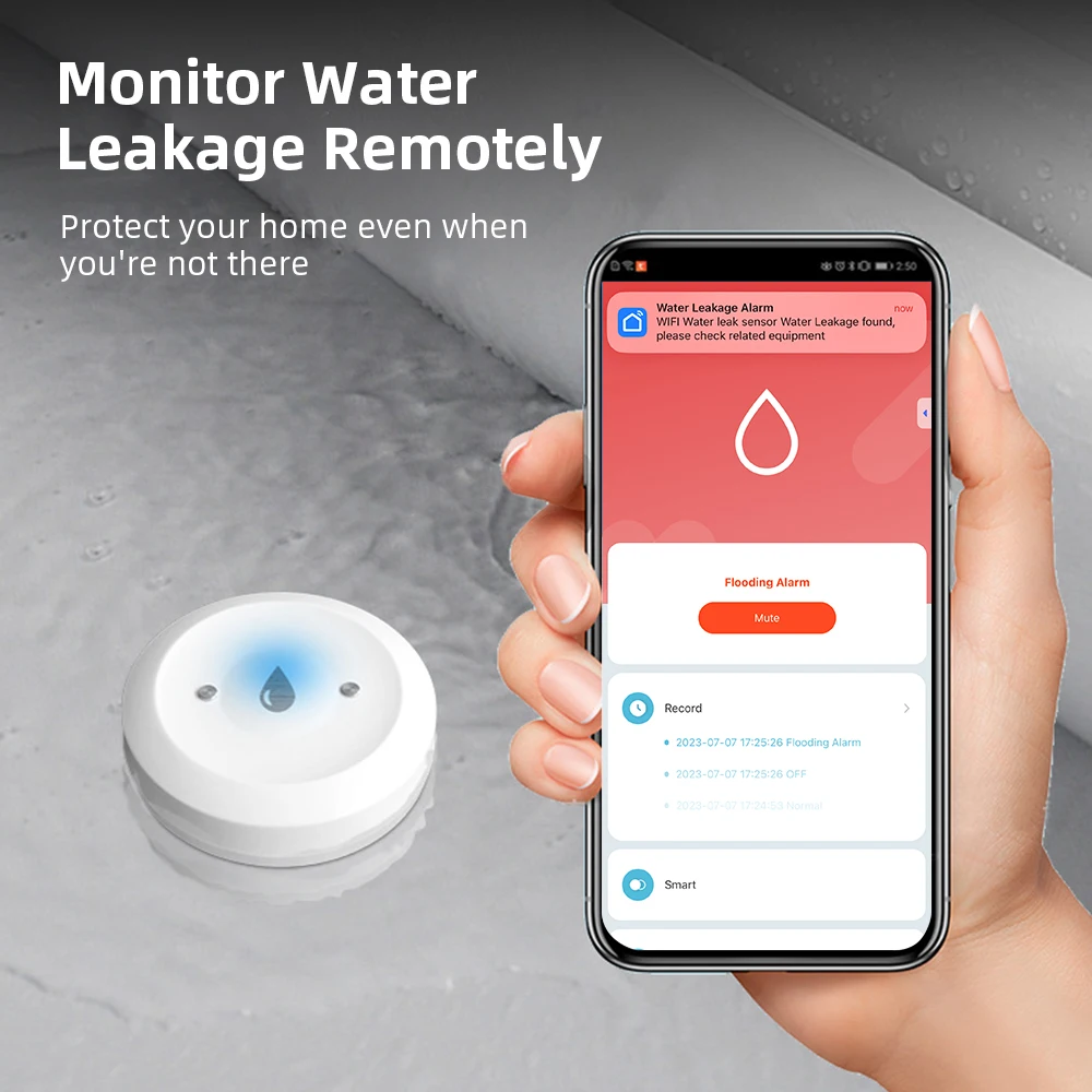 Zigbee3.0 スマート水漏れセンサー スマートライフア - Home Security And Monitoring のレビューと価格