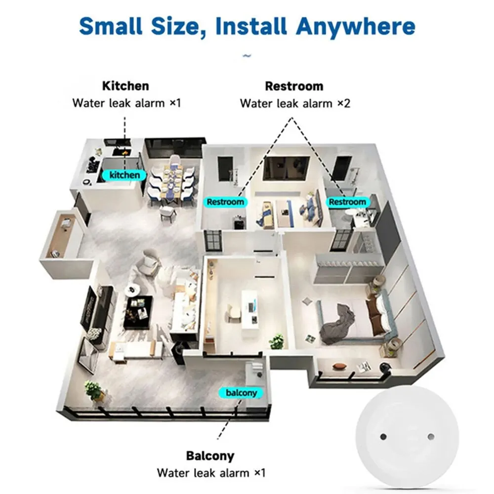 Zigbee3.0 スマート水漏れセンサー スマートライフア - Home Security And Monitoring のレビューと価格