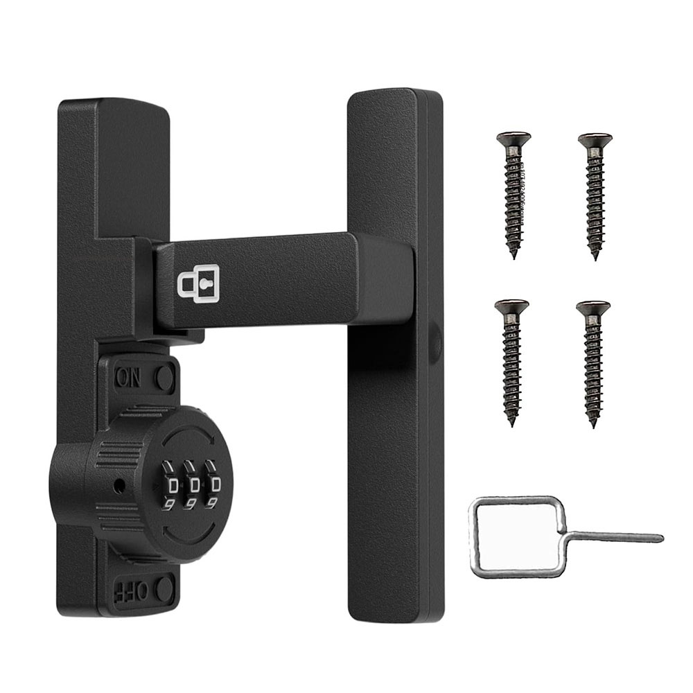 セキュリティ納屋ドアロック 3桁コンビネーションロック ホー - Home Security For Doors のレビューと価格