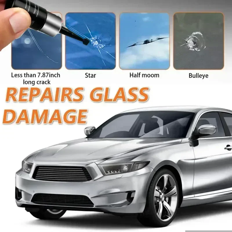 自動車用窓ガラス修理ツール1セット 車のフロントガラス/ウィ - Glass Break Detector のレビューと価格