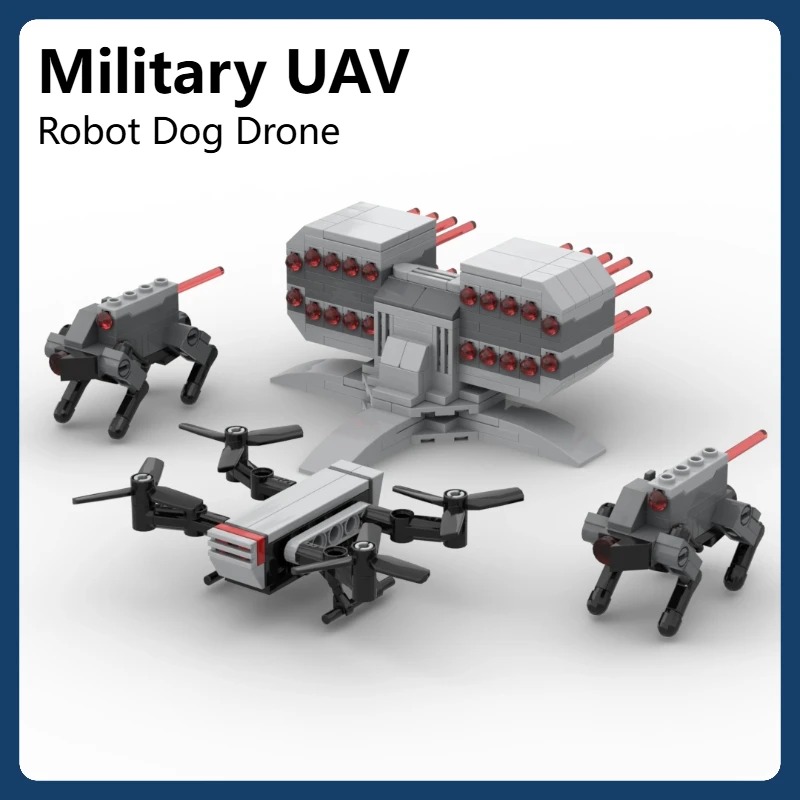 第二次世界大戦軍事アクセサリーUAVロボット犬ドローンビルデ - Home Security Robot Dog のレビューと価格