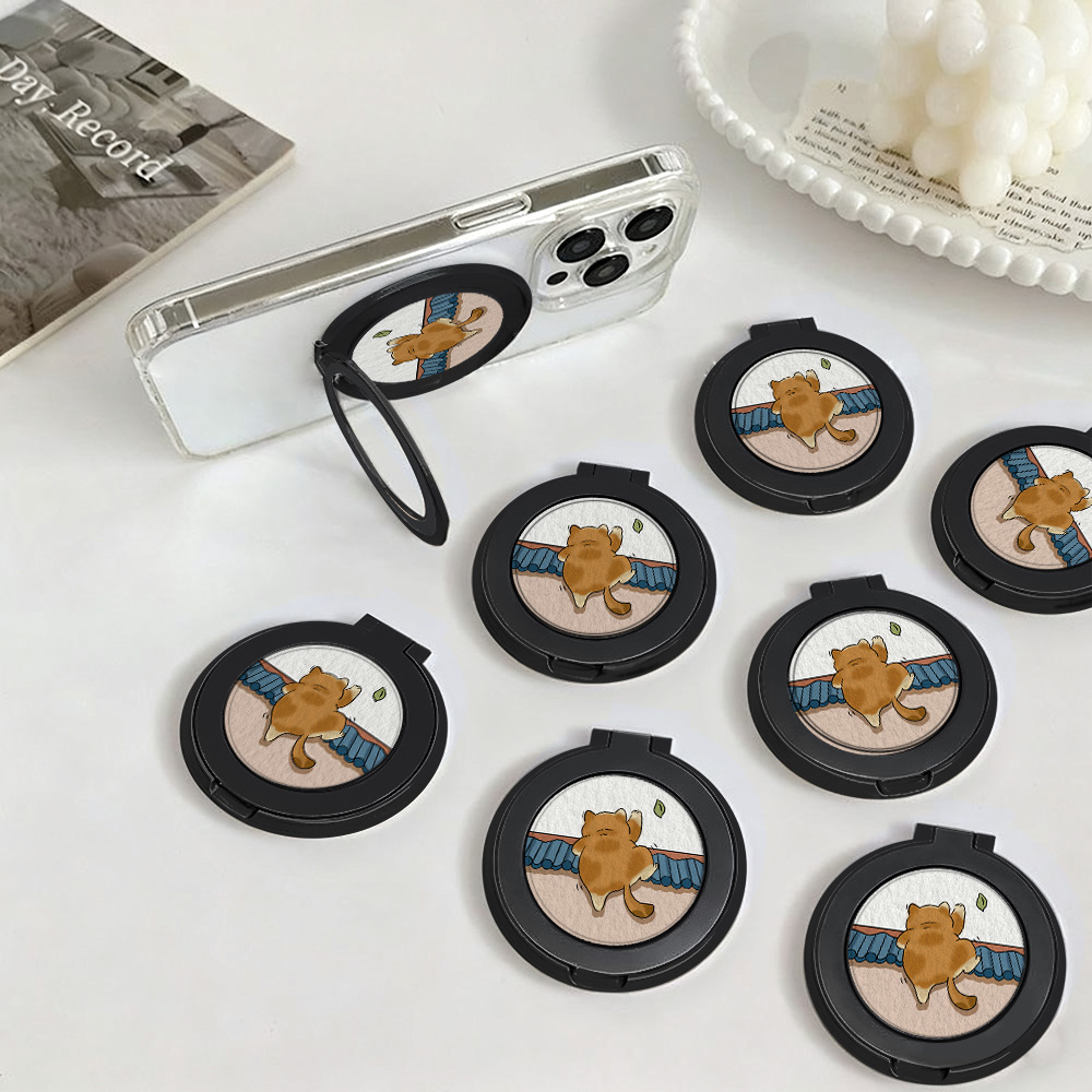 漫画猫フィンガーグリップユニバーサル携帯電話スタンド360度 - Home Security Usa のレビューと価格