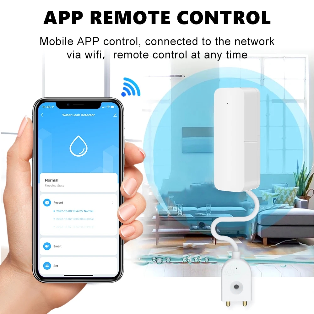 Tuya-漏水センサー,水,オーバーフローレベル,セキュリテ - Home Security System のレビューと価格