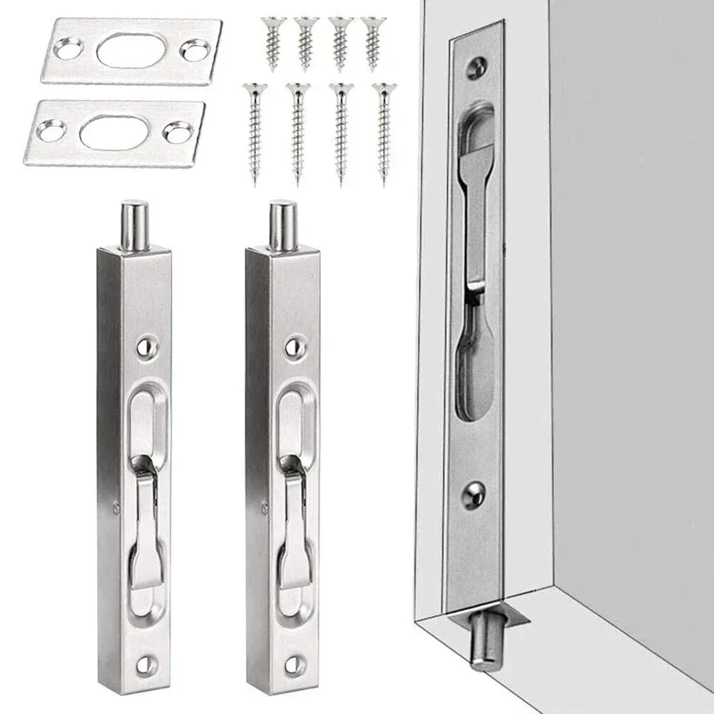ステンレス製ドアボルトロック、フラッシュボルトラッチ、tia - Home Security For Doors のレビューと価格