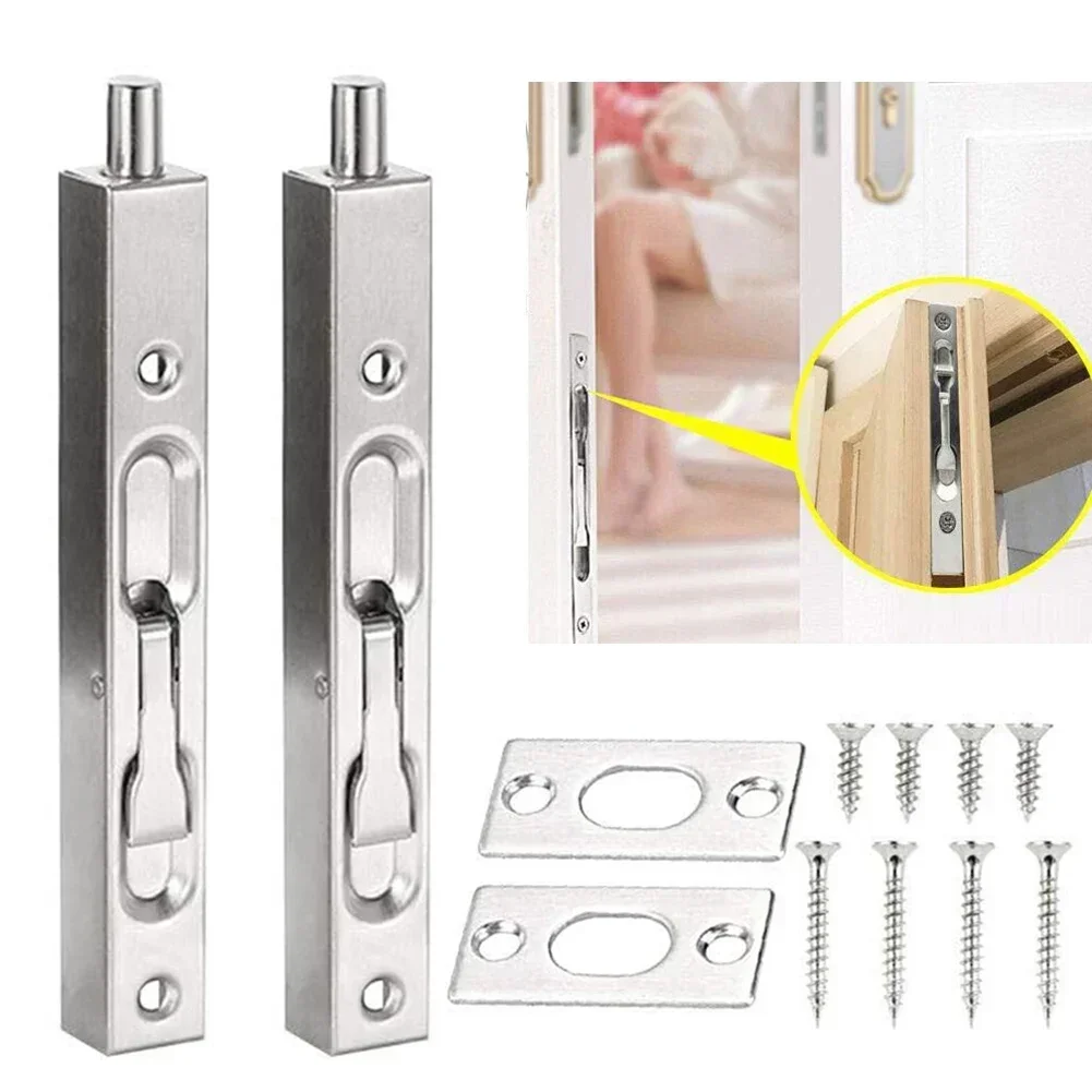 ステンレス製ドアボルトロック、フラッシュボルトラッチ、tia - Home Security For Doors のレビューと価格