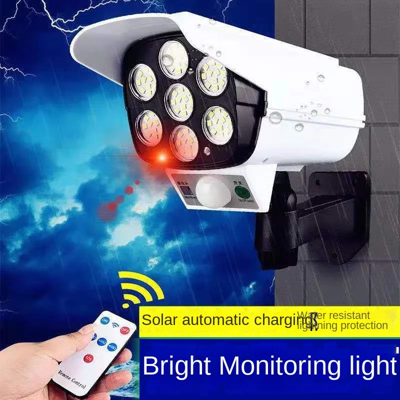 屋外ソーラーライトモーションセンサーセキュリティダミーカメラ - Home Security And Monitoring のレビューと価格