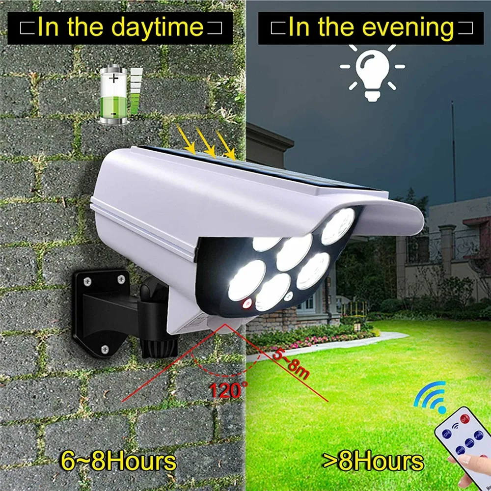 屋外ソーラーライトモーションセンサーセキュリティダミーカメラ - Home Security And Monitoring のレビューと価格