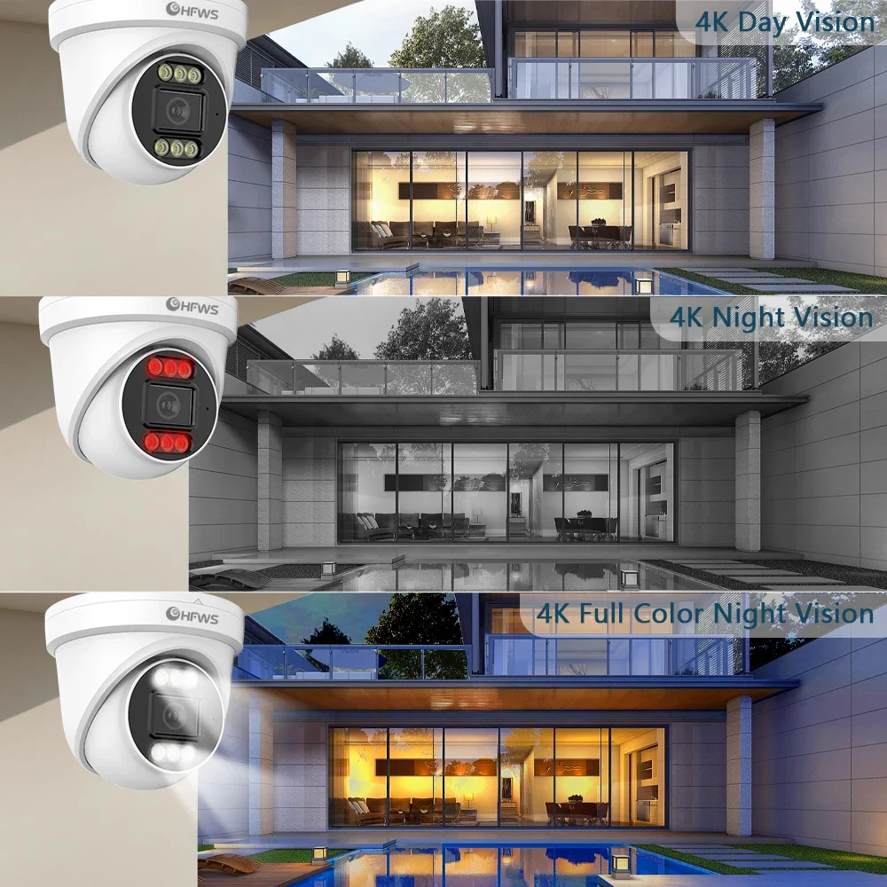 OEM 8MP 4K 25FPS PoE IPカメラ ドーム - Home Security And Camera System のレビューと価格