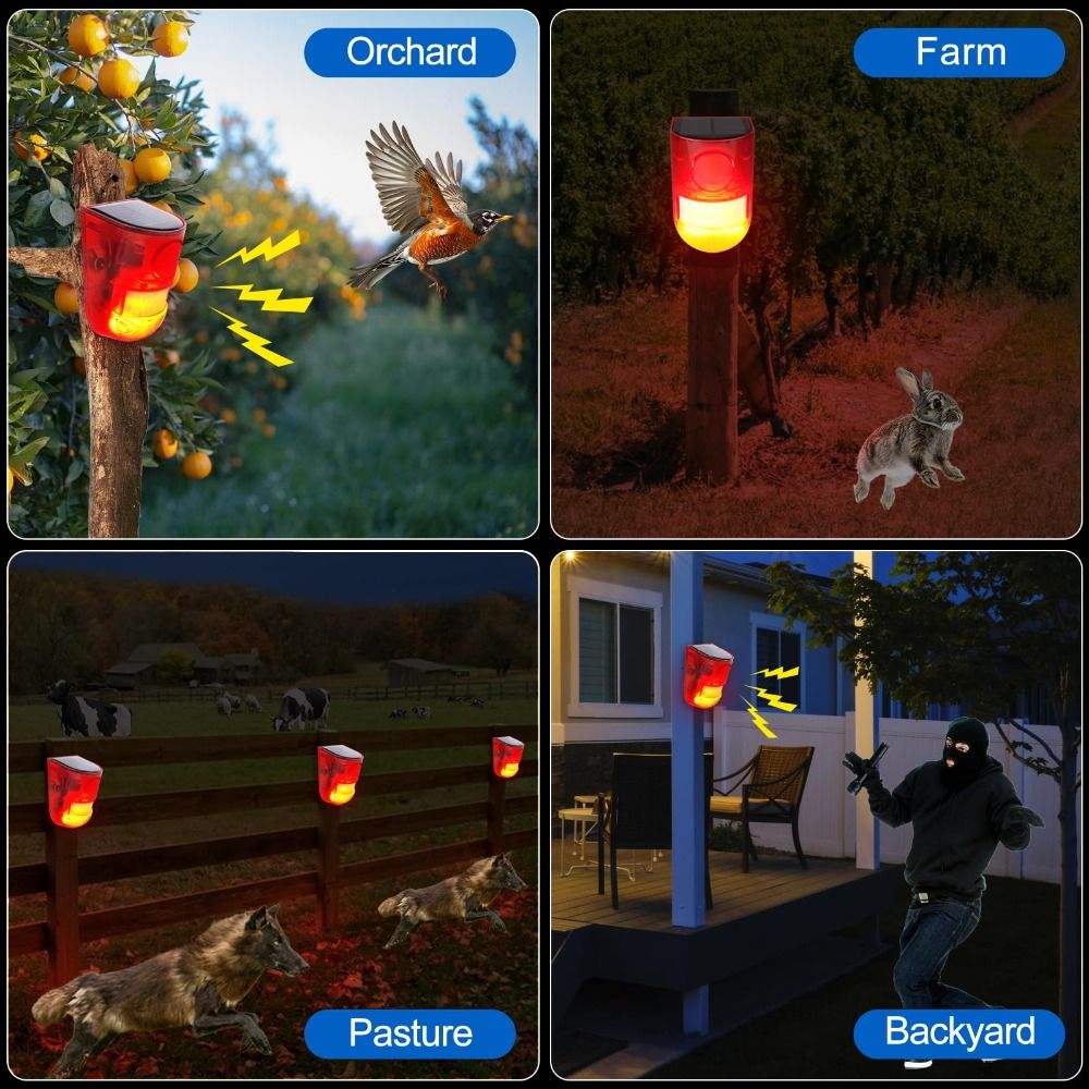 セキュリティアラーム ソーラー充電式 防水 ポータブル 動物 - Home Security Yard Sign のレビューと価格