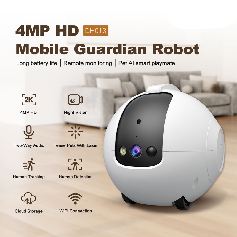 ホームケアセキュリティカメラモバイルインテリジェントロボット - Home Security Robot Dog のレビューと価格