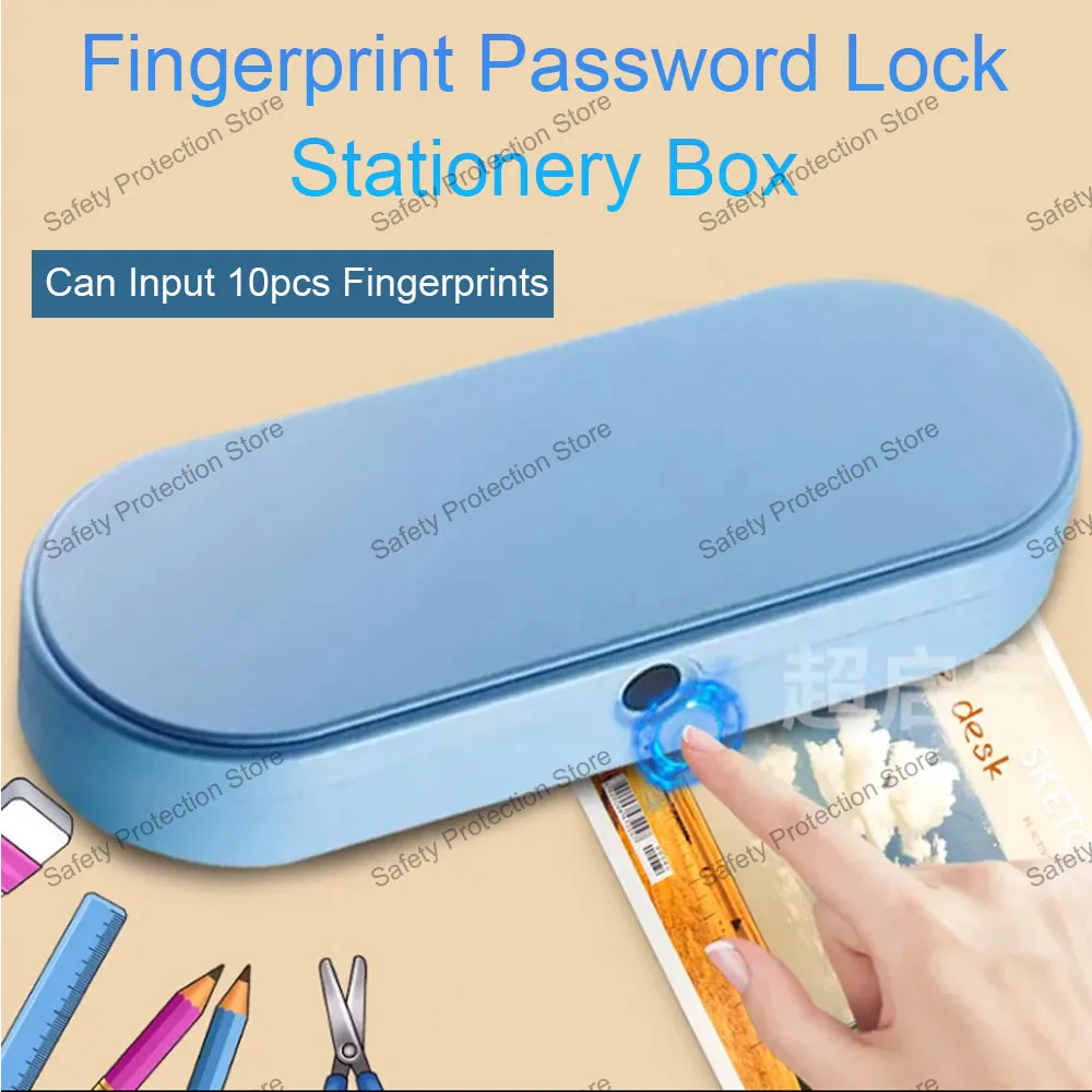 学生用指紋収納ボックス、ペンケース、隠し金庫、文房具、プライ - Home Security Safe のレビューと価格