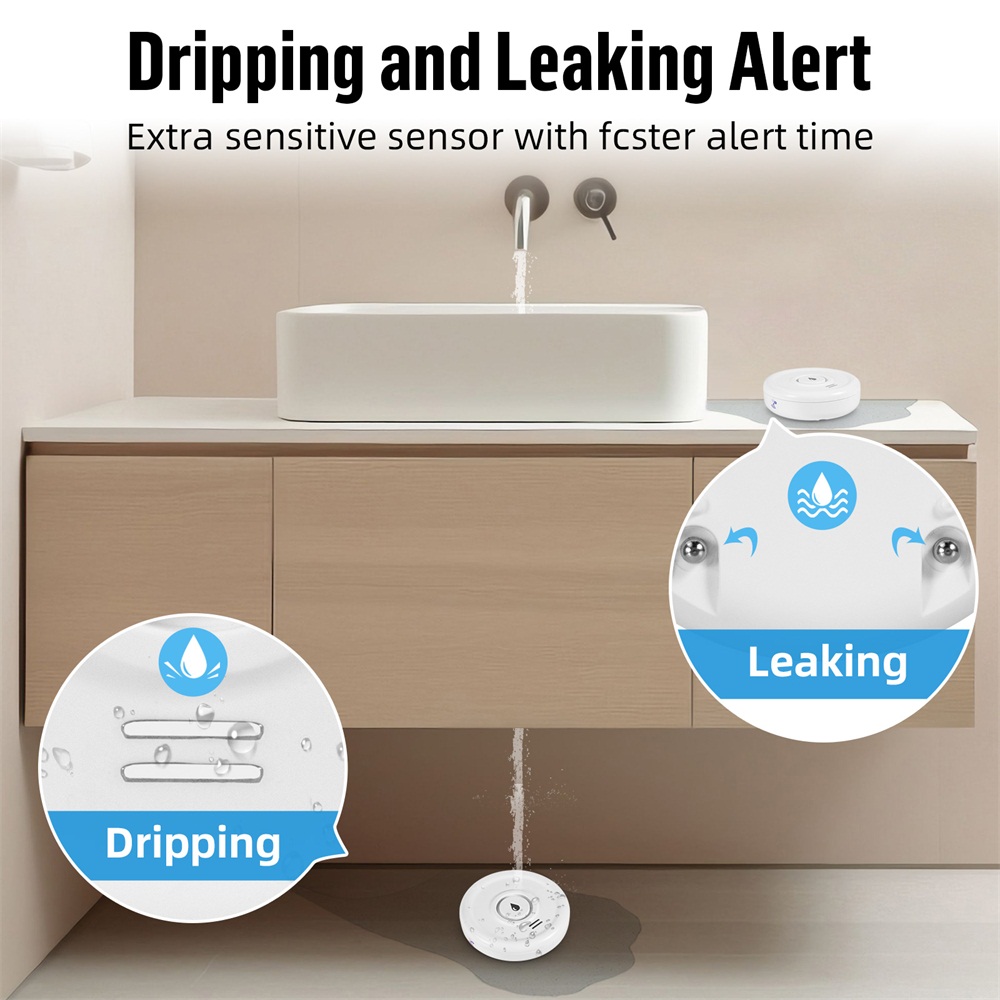 スマート漏水検知器,水位センサー,家庭用警報システム,Tuy - Home Security System のレビューと価格