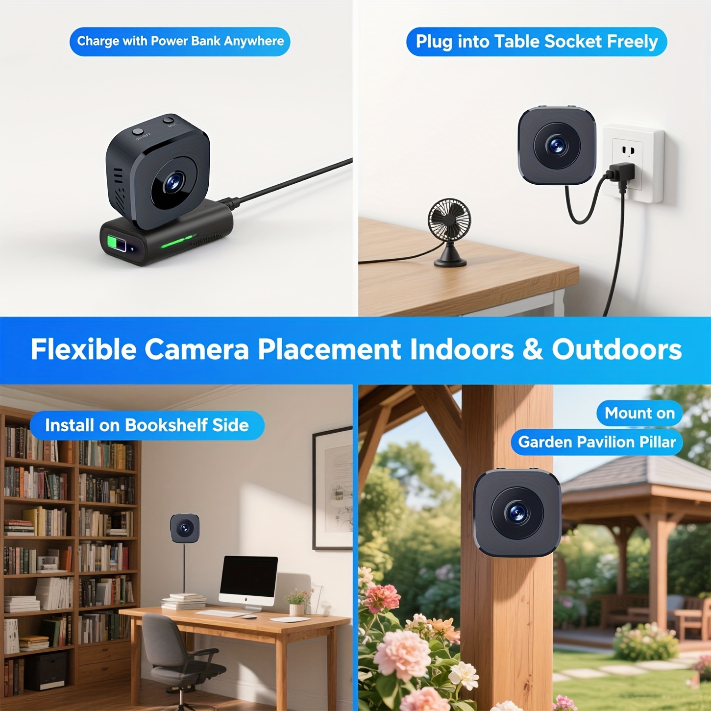 1080P HD ミニ WiFi カメラ屋内安全セキュリティ - Home Security And Monitoring のレビューと価格