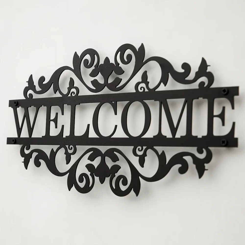 カスタムアドレス付きの素朴なメタルウェルカムサイン - ポー - Home Security Yard Sign のレビューと価格