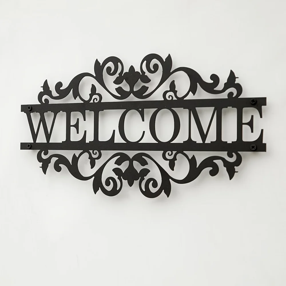 カスタムアドレス付きの素朴なメタルウェルカムサイン - ポー - Home Security Yard Sign のレビューと価格