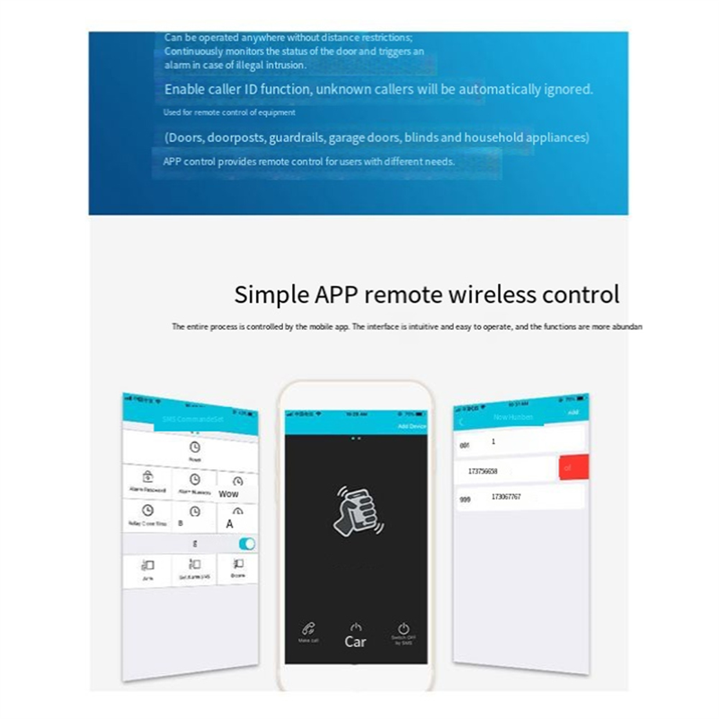 B04C-RTU5024 GSM ドアオープナーリレー ワイ - Home Security For Doors のレビューと価格