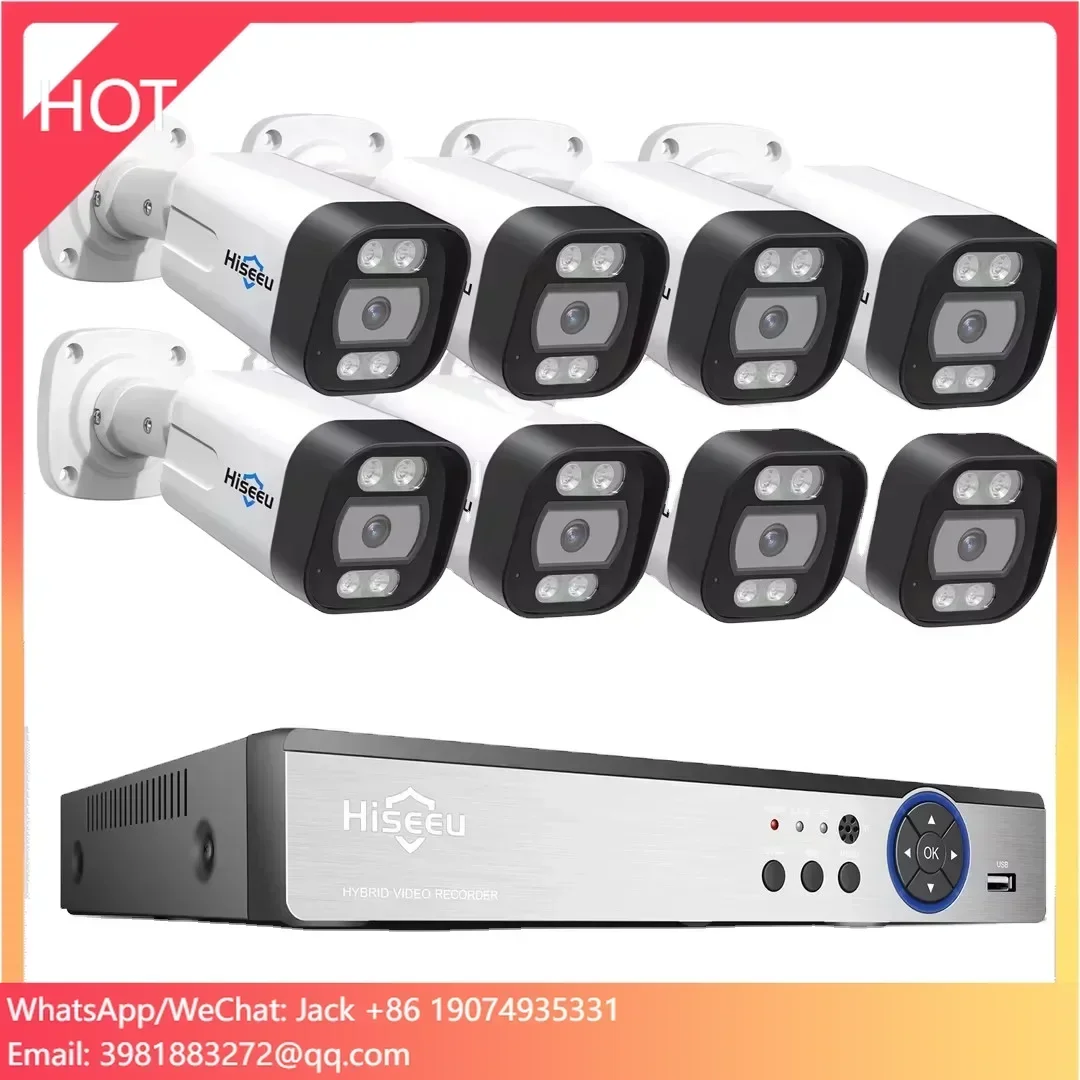 Hiseeu 4K 8チャンネル 8MP屋外カラー暗視監視C - Home Security And Camera System のレビューと価格
