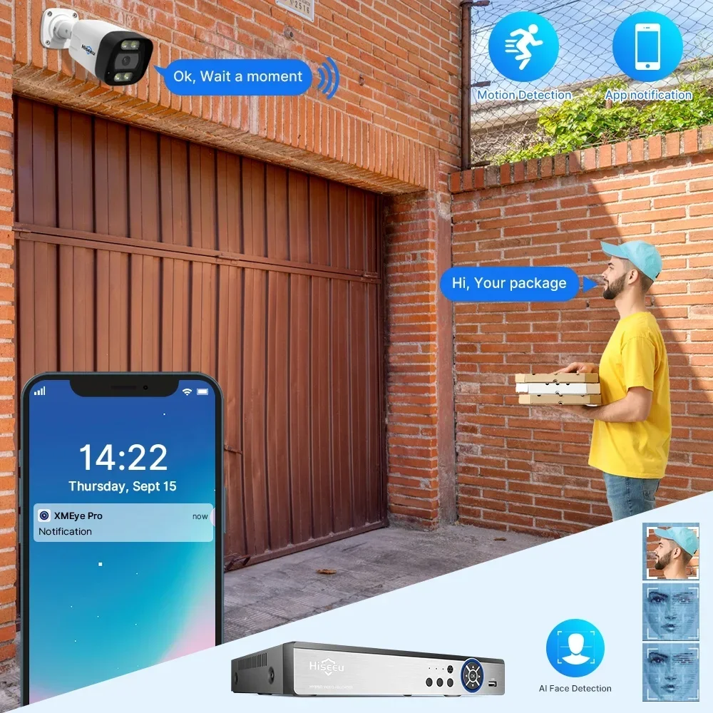 Hiseeu 4K 8チャンネル 8MP屋外カラー暗視監視C - Home Security And Camera System のレビューと価格