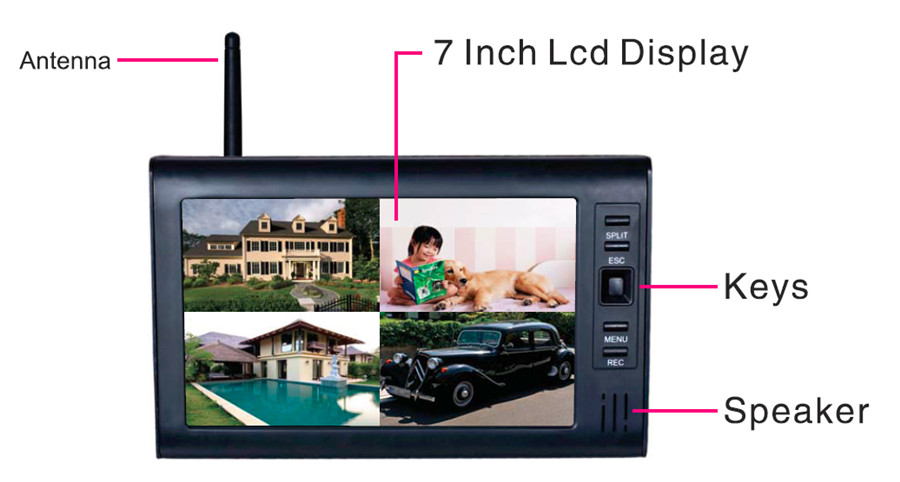 屋外ビデオ監視キット,LCD ccvセキュリティシステム,w - Home Security System のレビューと価格