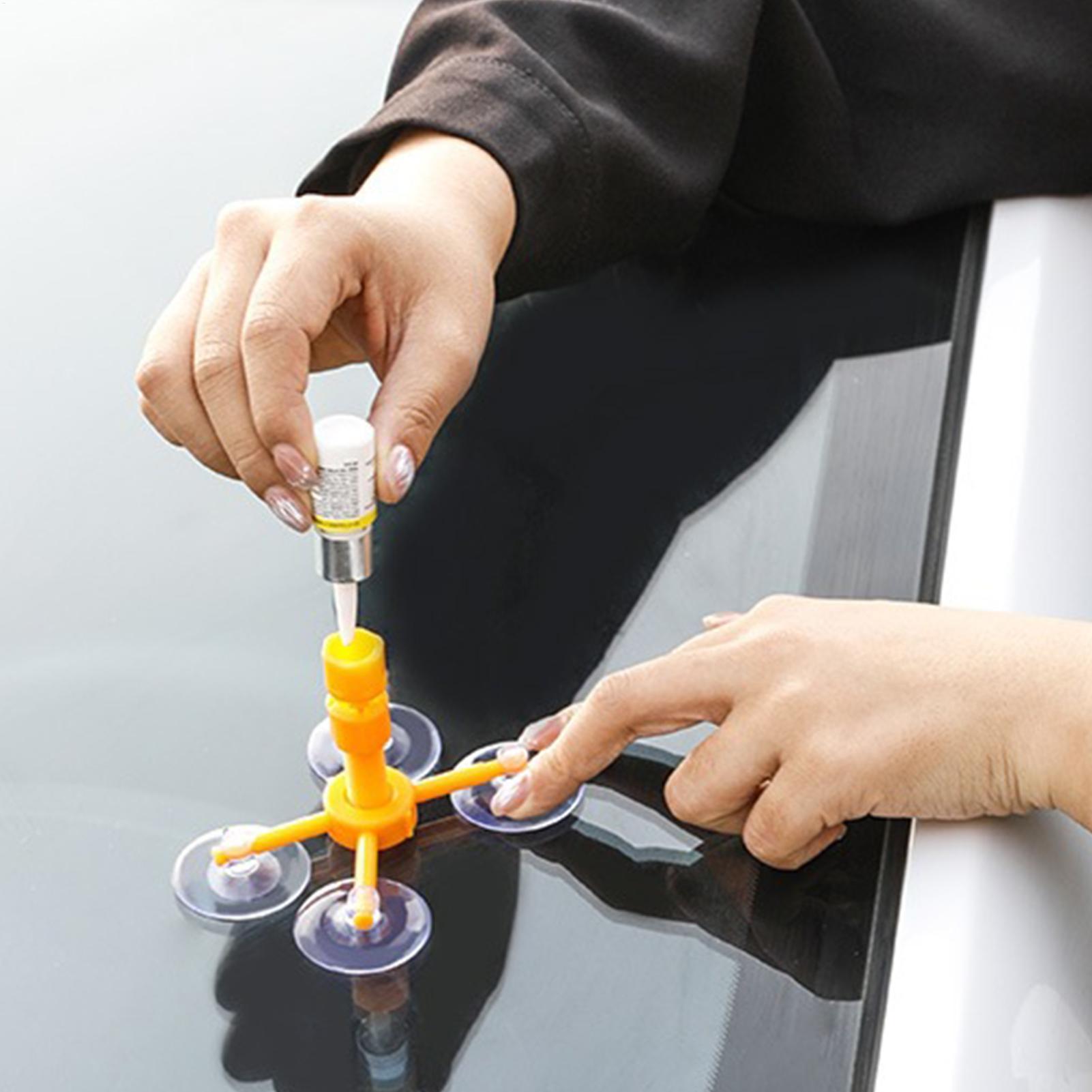 フロントガラス修理キット 車のガラスひび割れ補修ツール UV - Glass Break Detector のレビューと価格