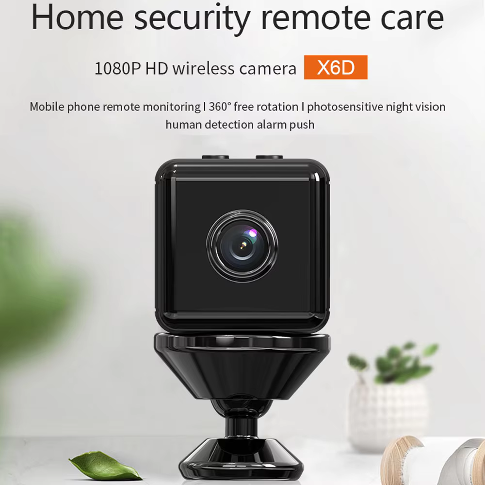X6D小型スクエアHDカメラ2.4Ghz Wifiホームセキ - Home Security And Camera System のレビューと価格