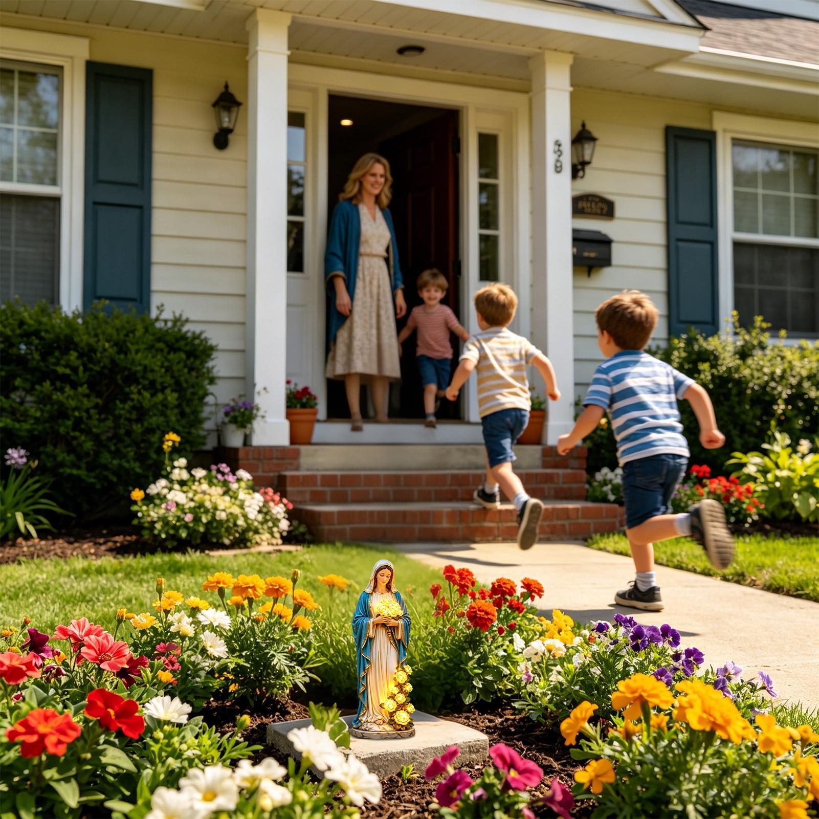 樹脂製防水装飾ライトランタン屋外装飾ガーデンランプ像型ランタ - Home Security Yard Sign のレビューと価格
