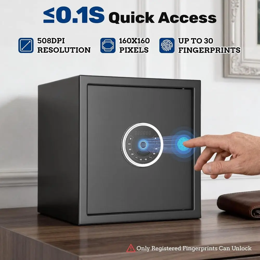 1.5 オートオープン生体認証セーフティボックス、タッチスク - Home Security Safe のレビューと価格
