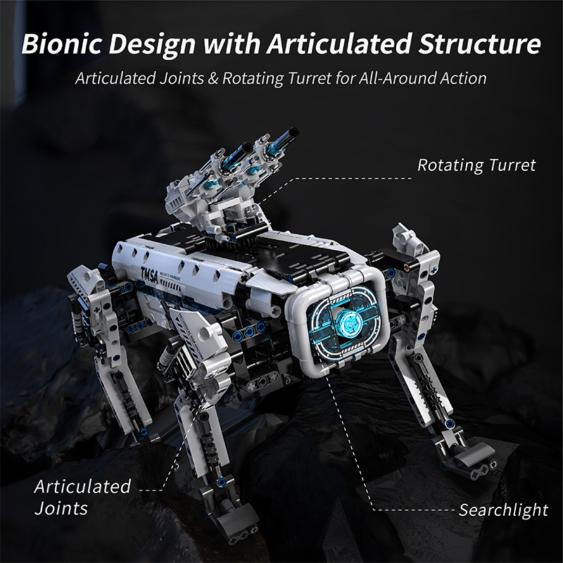 テクニカル STEM プログラミングロボット戦争犬ビルディン - Home Security Robot Dog のレビューと価格